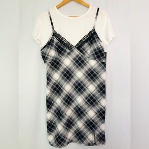 NO BO NB TWOFER DRESS BLACK SOOT          Size XXL (19)